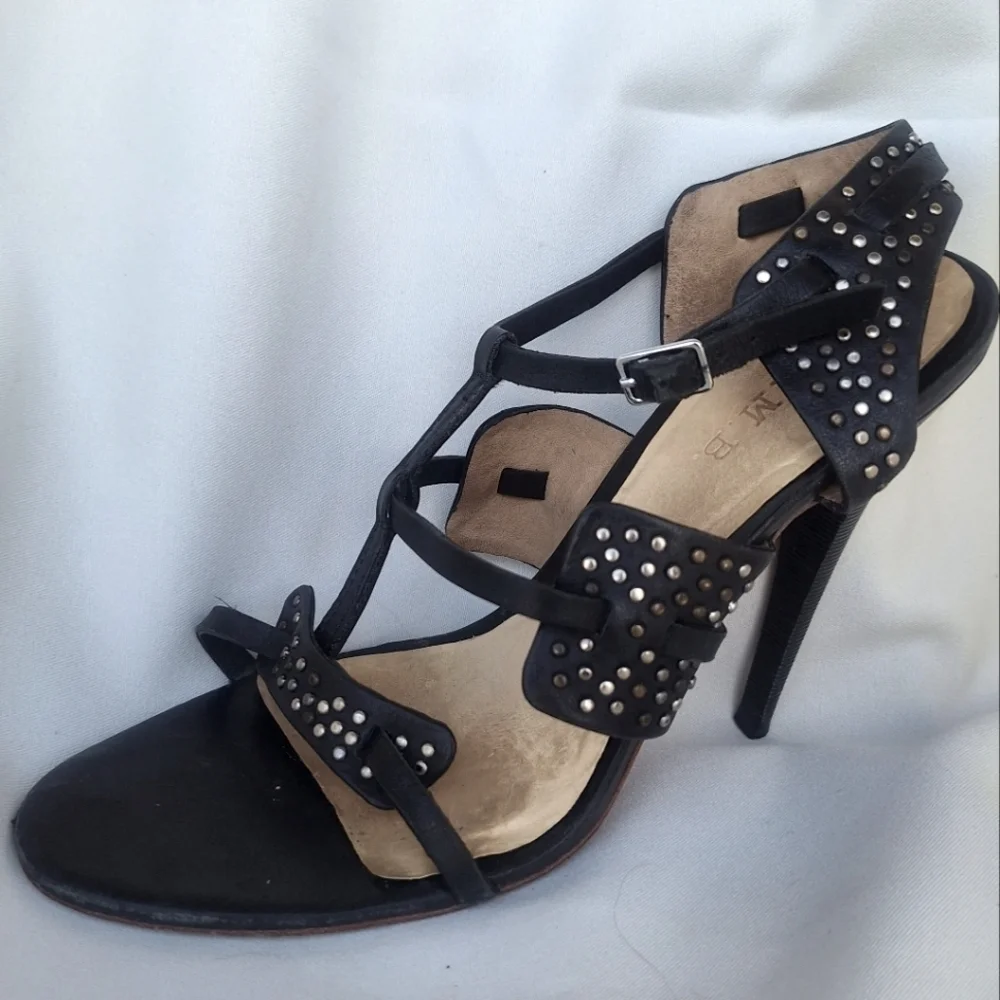 LAMB Heels by Gwen Stefani Sexy Strappy Black High Heel Sandals Size 7